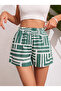 Women's Comfortable Fit High Waist Viscose Shorts - 3