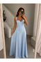 Women's Strappy Low-Cut Corseted Long Stylish Evening Dress - 7