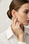 Yellow Pearl Detailed Star Shaped Bijouterie Earrings Women's Accessory - 3