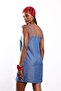 Blue Strappy Tencel Dress 00823 - 6