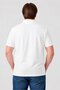 Men Regular Fit Embroidered Logo Short Sleeve Polo Shirt, White - 4
