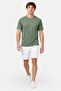 Men Slim Fit Short Sleeve Training T-Shirt, Dark Green - 2