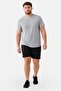 Men Slim Fit Short Sleeve Training T-Shirt, Heather Grey - 3