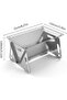 Barbecue Tool Set - Foldable Stainless Steel Charcoal Barbecue, Portable Camping Fire Pit with Bag, Outdoor Folding Grill - 2