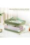Transparent toiletry bag, 2-pack cosmetic bag, waterproof cosmetic bag with handle and zipper, essential travel toiletries bag - 4