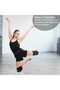 2-piece sports knee brace set - white trim, black - size L - 3