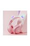 Cute cat gradient wireless earphones with LED lights, microphone, stereo sound for children, mobile phone music and games, purple. - 4