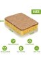 12-Pack Sisal Fiber Natural Scrubbing Sponges - Scratch-Resistant Kitchen Cleaners - Yellow - 5