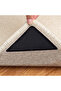 8-piece anti-slip carpet corner protector, carpet backing tape, washable and reusable carpet backing for living room, bathroom, bedroom, and kitchen.