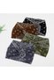 Women's wide headbands, 7-inch bohemian style headscarf headbands, large headbands, knotted hair accessories, 6-pack - black - 4