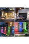 4-Pack Solar Garden Fence Lights, RGB Top & Bottom Illumination Waterproof Wall Light with 12h Battery Life for Pool & Garage - 5