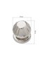 Papatya Door Knob, Door Knob, Metal, Nickel Satin - 2