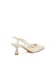 Pointed Slingback Low Heel Shoes - 2