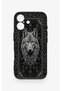 iPhone 17 Compatible Ethnic Wolf Pattern Silicone Case - 2