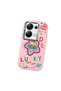 Redmi Note 13 Pro 4g Compatible Case Camera Protector Pink Silicone Couple Phone Case Heart Pattern - 3
