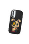 Samsung Galaxy A34 Compatible Case Camera Protector Black Silicone Couple Phone Case Character Patterned - 3