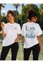 Unisex Oversize Tennis Printed T-Shirt 100% Cotton Tennis Themed Comfortable Fit Short Sleeve T-Shirt