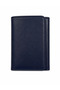 Genuine Leather Vertical Magnet Unisex Navy Blue Wallet with Gift Box Mcz3018