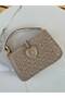 Women's Silvery Heart Detailed Hand and Shoulder Bag - 2