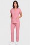 Women's V-Neck Bat Sleeve Light Plum, Plum, Fuchsia, Purple, Powder Pink Linda Scrubs Set - 2