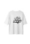 Women's Oversize T-Shirt Retro Holiday Themed Printed Relaxed Fit Casual Wear Seasonal Modern Stylish Elegant - 2