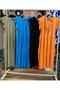 Women's Ruffled Sleeve Segmented Midi Cotton Dress - 2