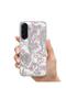 Samsung Galaxy A57 Compatible Case Heart Patterned Silicone Case Pink - 3