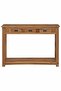 Console Table Natural 110 x 30 x 80 cm Solid Teak Wood - 2