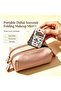 Portable Folding Makeup Mirror with Dubai Style Patterns, Double-Sided Travel Pocket Mirror for Women, Compact Cosmetic Mirror for Handbag and Purse, Great Souvenir Gift from Dubai, Travel Essential. - 2