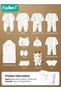 20PCS Newborn Baby Gift Set, Newborn Layette Gift Set for Boys and Girls, Babies Essential Clothes Accessories with Baby Blanket, 100% Premium Cotton, for Spring Summer Autumn Winter Four Seasons - 8