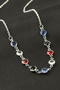 Nhr-Hlss Round Crystal Stone Pendant - (104455) Silver Color - 2