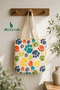 Eco-Friendly Cloth Bag |   Zippered |   35X40 cm |   Canvas Shoulder Bag |   Paw Print & Military Camouflage Patterned |   Multi-Purpose Tote Bag - 2