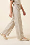 Embroidered Pants with Drawstring Waist - 3