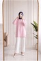 Mahay Heart Embroidered Slit Tunic-Ss13074 Pink