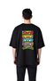 Men's Oversize T-Shirt 100% Cotton Ninja Team Retro Cartoon Print Relaxed Fit Casual Wear Modern
