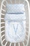 Mother's Side Duvet Cover Set (60X100) - Noble Series - Blue - Letter V - 2