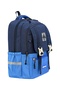 Korean Model 5-Compartment Water-Repellent Blue Navy Water Bottle Compartment Sports Travel Middle School High School Daily School Backpack 707 - 3