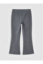 Two Mt Shop Quality Gray 2 Thread Plain Narrow & Slim Elastic Waist Girls' Leggings - 3