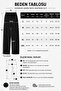 Unisex Oversize Black Sweatpants Wide Leg Premium 3 Yarn - 5