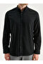 Regular Fit Long Sleeve Poplin Men's Shirt - 4