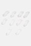 Women 10 Pairs Low Cut Socks, White