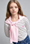 Okul Crew Neck Patterned Long Sleeve Ecru T-Shirt Girl Child I1449A826Au