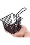 Two-piece frying basket set, stainless steel, black - 2
