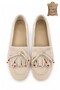 Süspüs Genuine Leather Suede Beaded Tassel Detailed Loafer Shoes - 2