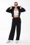 Women's Zipper Detailed Hooded Modal Set 265055 - - 4