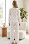 White Patterned Cotton Lycra Knitted Pajama Set26241165 - 3