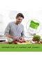 Spiral slicer 2-piece set, easy to clean, suitable for zucchini and cucumber, green. - 4