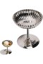 Stainless steel ice cream bowl, dessert cup, durable silver, 10.5 cm.