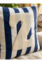 Punch Embroidered Throw Pillow Cover - 43*43 cm - Navy Blue Letter Z - Pnk001 - 2