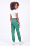 Girl's Double Pocket Printed Colorful Jogger Sweatpants - 4